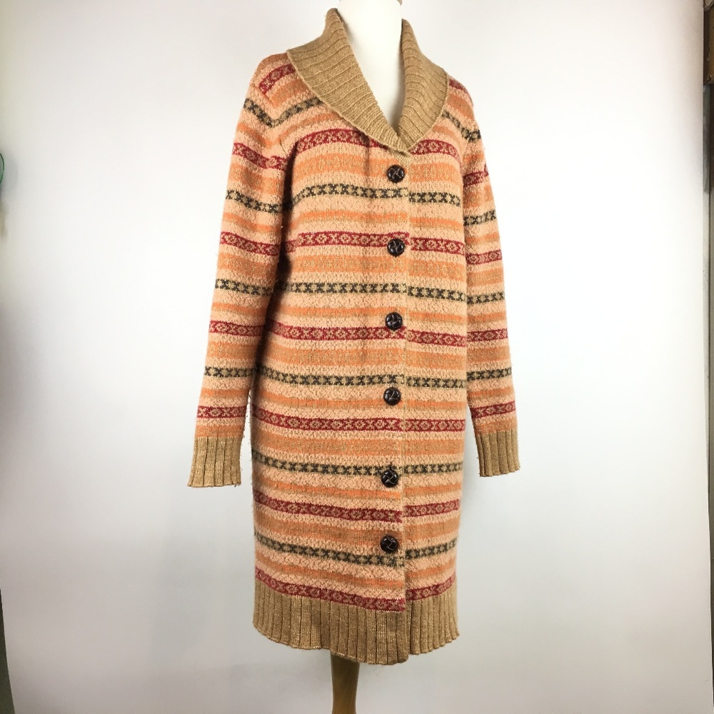 Preswick & Moore Sport Long Cardigan Sweater Large‎
